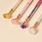 Metal Ballpoint Crystal Pens With Raw Gemstone and Gemstone Chips