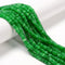 Green Dyed Jade Smooth Rondelle Beads Size 2x6mm 15.5'' Strand