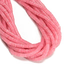 Natural Rose Quartz Heishi Disc Beads Size 1.5x6mm 15" Strand