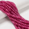 Fushia Color Dyed Jade Smooth Rondelle Beads Size 5x8mm 15.5'' Strand