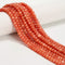 Sunstone Color Dyed Jade Faceted Rondelle Beads Size 4x6mm 15.5'' Strand