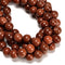 Gold Sandstone Smooth Round Beads Size 18mm 20mm 15.5" Strand