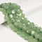 Natural Green Aventurine Faceted Hexagon Shape Beads Size 12mm 15.5'' Strand
