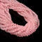 Rose Quartz Faceted Rondelle Beads 3x5mm 15.5" Strand