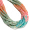 05-Multi-color Gemstone Smooth Rondelle Beads Size 2x6mm 15.5'' Strand