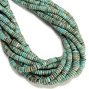 Natural Multi Blue Turquoise Heishi Disc Beads Size 2x6mm 15.5" Strand