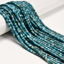 Natural Blue Apatite Heishi Disc Beads Size 2x4mm 15.5'' Strand