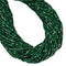 Natural Malachite Faceted Cube Beads Size 2-2.5mm 15.5'' Strand