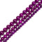 Sugilite Color Dyed Jade Smooth Round Beads Size 6mm 8mm 10mm 15.5" Strand