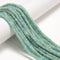 Natural Blue Green Amazonite Faceted Rondelle Beads Size 2x4mm 15.5'' Strand