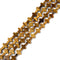 Natural Yellow Tiger Eye Cross Beads Size 10x14mm 12x20mm 15.5'' Strand