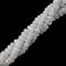 Natural White Rainbow Moonstone Faceted Rondelle Beads 4x6mm 5x8mm 15.5" Strand