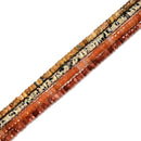 Natural Red Aventurine Faceted Rondelle Wheel Beads Size 2x4mm 15'' Strand