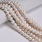 High Quality AAA White Fresh Water Pearl Off Round Beads 8-9mm 9-10mm 15.5'' Strand