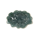 Natural Jadeite Jade Hand Carved Lotus Flower Pendant Size 23x32mm Sold by Piece