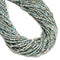 Natural Larimar Faceted Round Beads Size 3.5mm 15.5'' Strand