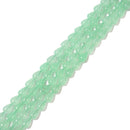 Light Green Dyed Jade Teardrop Beads Size 8x12mm 15.5'' Strand