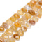 Golden Healer Quartz Faceted Trapezoid Shape Beads 10x12mm-12x15mm 15.5'' Strand