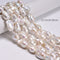 Grade AA Natural White Fresh Water Pearl Baroque Beads 13-15x18-25mm 16" Strand