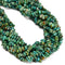 Natural Blue Green Turquoise Irregular Pebble Nugget Chips Beads 7-8mm 16'' Strd