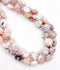 Natural Pink Opal Hexagram Cutting Faceted Coin Beads Size 12mm 15.5'' Strand