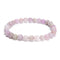 Natural Purple Kunzite Smooth Round Beaded Bracelet 6mm 7.5'' Length 3 PCS/Set