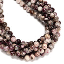 Natural Eudialyte Smooth Round Beads 6mm 8mm 10mm 12mm 12.5-13mm 15.5" Strand