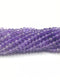 Natural Gradient Amethyst Faceted Rondelle Beads Size 3x4mm 15.5" Strand