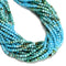 Gradient Turquoise Faceted Rubik's Cube Beads Size 3mm 4mm 15.5'' Strand