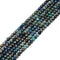 Natural Azurite Fynchenite Faceted Cube Beads Size 4mm 15.5'' Strand