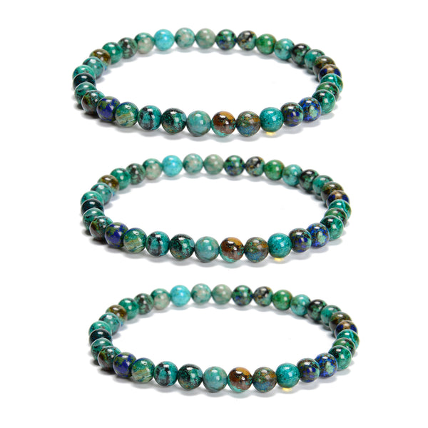 Esquire Jewelry Reconstituted Azurite Malachite Beaded Bracelet In Sterling  Silver Only At Macys, $142 | Macy's | Lookastic