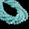 Iridecent Aqua Blue MOP Shell Smooth Round Beads Size 4mm 6mm 8mm 10mm 15.5''Std