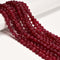 Dark Red Color Dyed Jade Carved Pumpkin Shape Beads Size 8mm 10mm 15.5" Strand