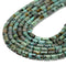 Natural African Turquoise Cylinder Tube Beads Size 6x8mm 15.5'' Strand