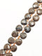 Natural Brown Coffee Bean Jasper Faceted Flat Teardrop 10mm 15.5" Strand