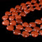 Natural Red Jasper Heart Shape Beads Size 20mm 15.5'' Strand
