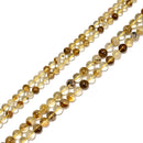 Fire Quartz Smooth Round Beads Size 6mm 8mm 15.5" Strand