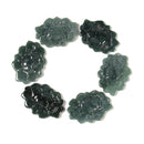 Natural Jadeite Jade Hand Carved Lotus Flower Pendant Size 23x32mm Sold by Piece