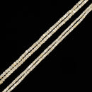 Natural Mother of Pearl MOP Shell Faceted Cube Beads 2.5mm 3mm 15.5'' Strand