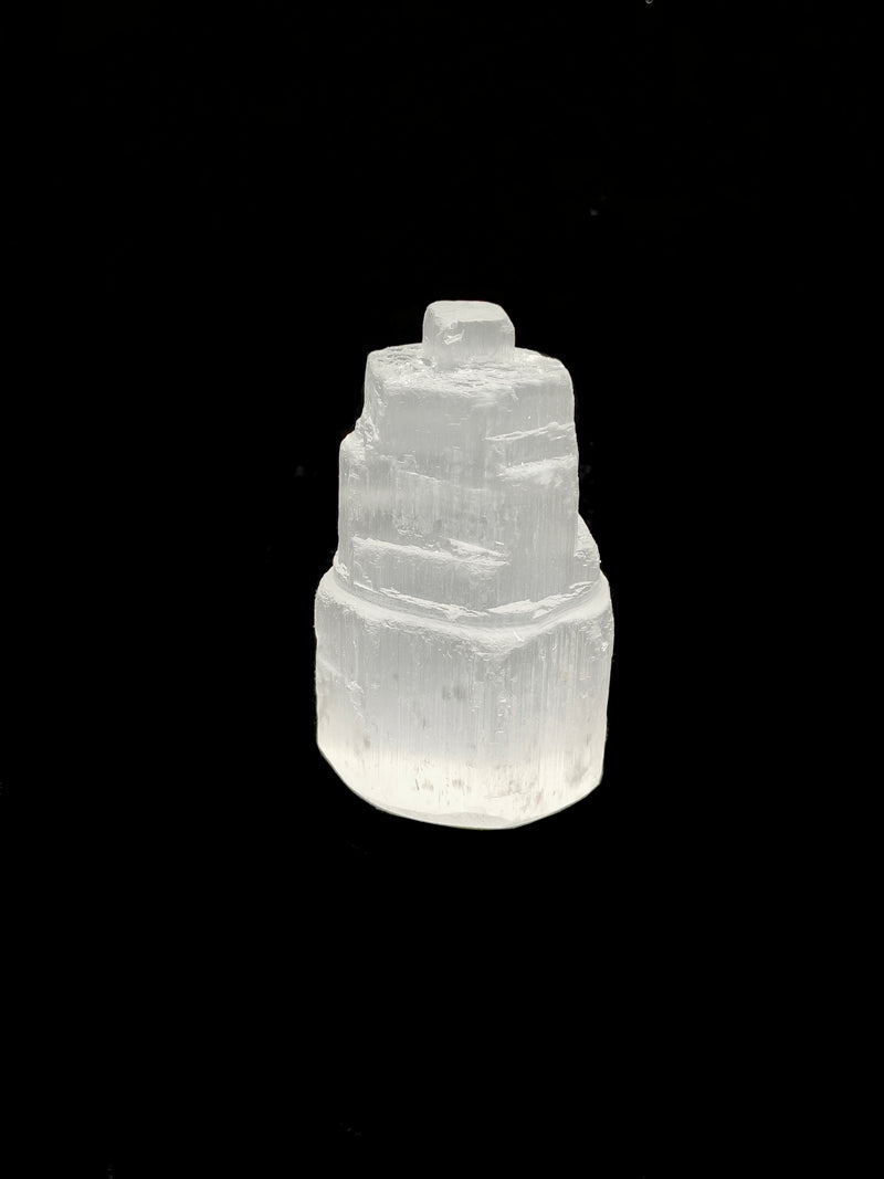 Natural Selenite Crystal Small Tower Size 2.5" Inches