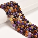 Natural Auralite 23 Smooth Round Beads Size 6mm 8mm 10mm 15.5" Strand