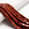 Natural Red Jasper Smooth Cube Beads Size 6mm 15.5'' Strand