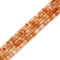 Natural Red Aventurine Smooth Rondelle Beads Size 2x4.5mm 15.5'' Strand
