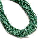 Natural Light Green Turquoise Smooth Round Beads Size 2.5-3mm 16" Strand