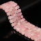 Natural Rose Quartz Smooth Cube Beads Size 8-9mm 15.5'' Strand