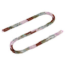 02 Gradient Multi-color Gemstone Faceted Round Beads Size 3mm 15.5'' Strand