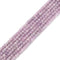 Natural Light Lepidolite Faceted Cube Beads Size 4mm 15.5'' Strand