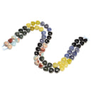 06 Gradient Multi-color Gemstone Smooth Heart Shape Beads Size 12mm 15.5'' Strd
