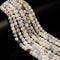 Natural Dendritic White Opal Faceted Cube Beads Size 6-7mm 15.5'' Strand