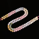 Gradient Natural Morganite Faceted Round Beads Size 6mm 8mm Size 15.5" Strand